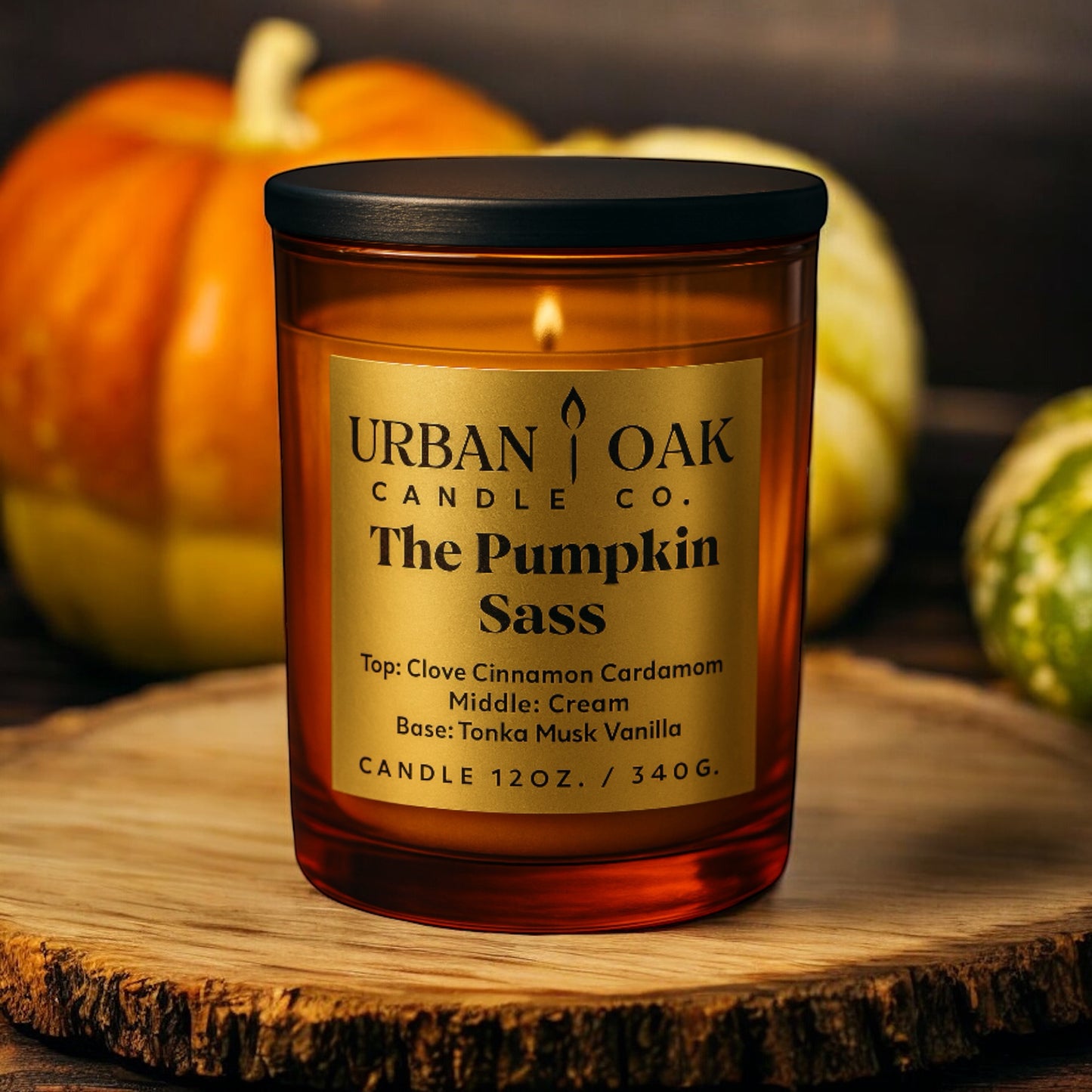 The Pumpkin Sass Candle Tumbler 12 oz.
