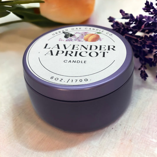 Lavender Apricot Candle 6 oz.