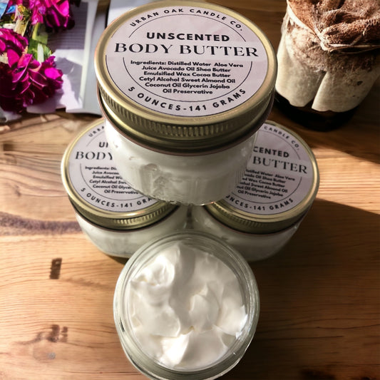 Unscented Body Butter (Emulsified) 5 oz.