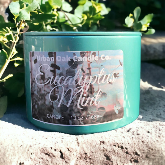 Eucalyptus Mint Candle Tin 13 oz.