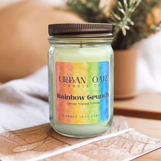Rainbow Crunch Jar Candle