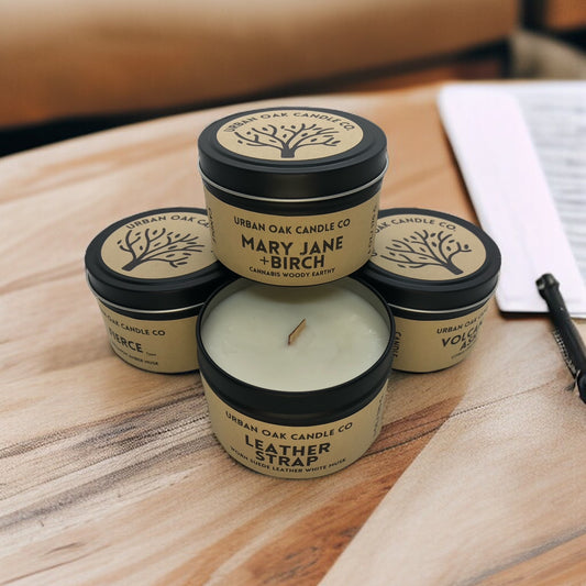 Soy Candle Tin 6 oz (Wood Wick)