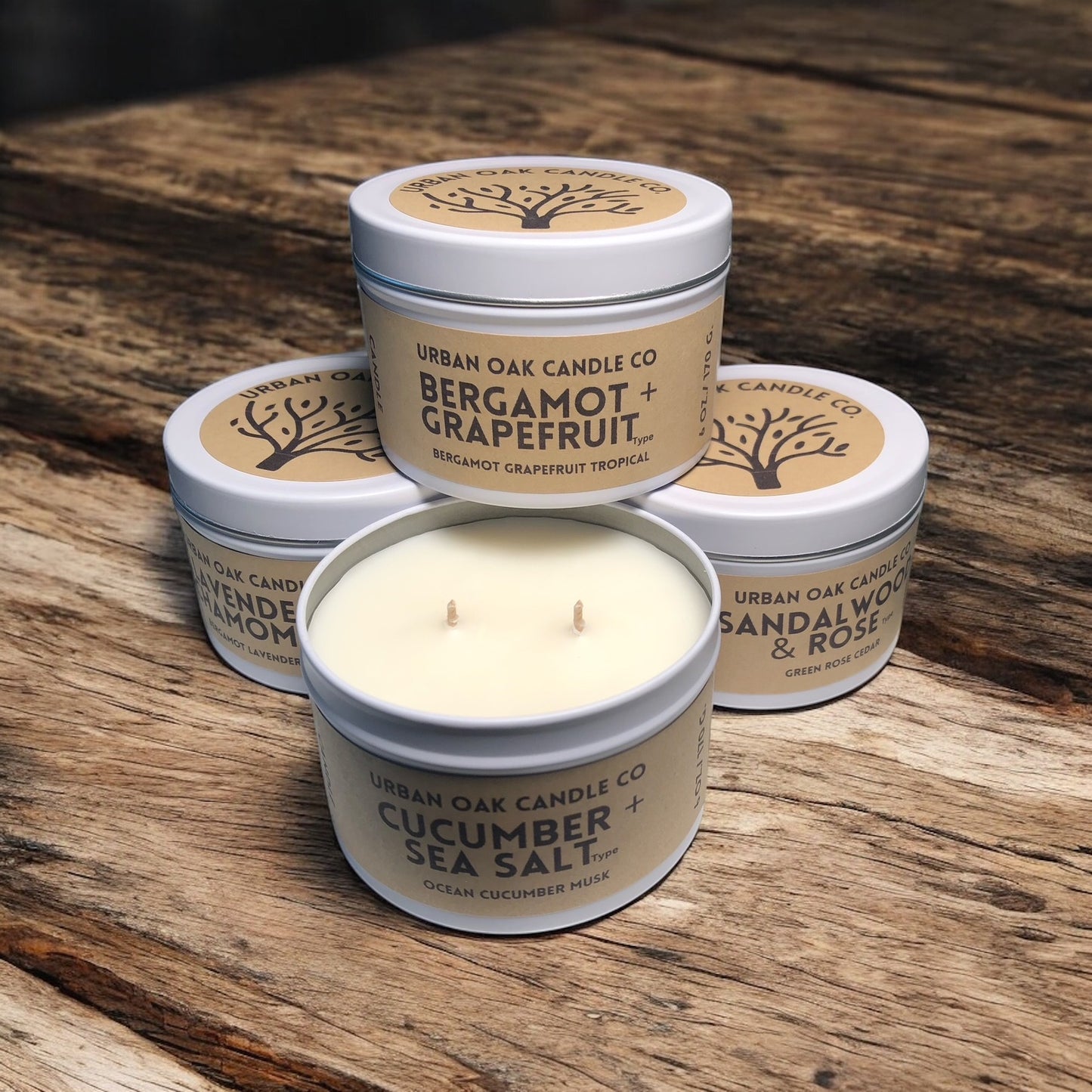 Coconut Soy Candle Tin 6 oz. (Spa Collection)