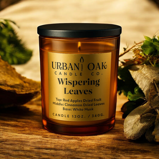 Whispering Leaves Candle Tumbler 12 oz.